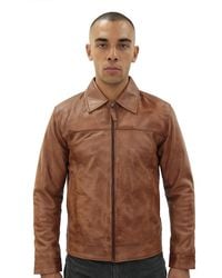 Infinity Leather - Harrington Jacket-Shanghai - Lyst
