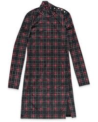 CALLIPYGIAN - Stretch Plaid Mini Dress - Lyst