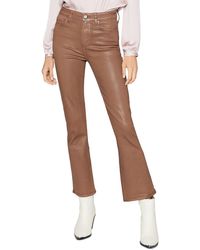 PAIGE - Claudine Coated Faux Leather Ankle Pants - Lyst