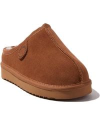 Dearfoams - Fireside By Greta Genuine Shearling Clog Slipper - Lyst
