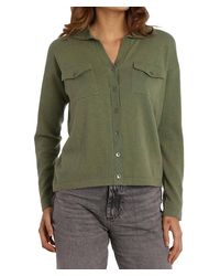 Minnie Rose - Cotton Cashmere Solid Camp Shirt - Lyst
