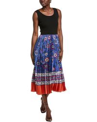 Tahari - The Mave Midi Dress - Lyst