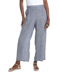 Eileen Fisher - Plus Ankle Wide Linen Pant - Lyst