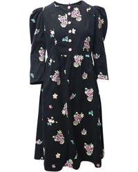 BATSHEVA - Puff Sleeve Midi Dress - Lyst
