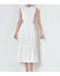 Lena® - Woven Cutout Dress - Lyst
