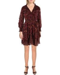 Tahari - Petites Chiffon Floral Print Fit & Flare Dress - Lyst