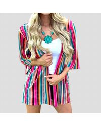 Sterling Kreek - Southwest Serape Striped Cardigan - Lyst