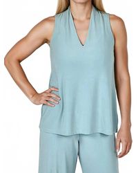 Sympli - Deep V Trapeze Tank Top - Lyst