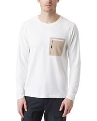 G.H. Bass & Co. - Outdoor Utili T-Shirt Bright Long Sleeve Zip Pockets Fts227 - Lyst
