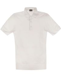 Kiton - Short-Sleeved Cotton Polo Shirt - Lyst