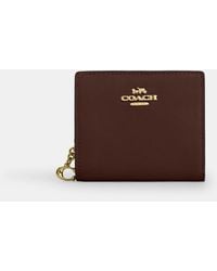COACH - Snap Wallet With Charm - Lyst