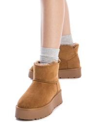 Xti - Suede Ankle Winter Boots 142197 - Lyst