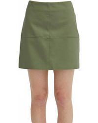 Crescent - Vegan Leather Mini Skirt - Lyst