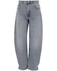 Haikure - Loose-Fit Cotton Denim Jeans With Classic Five-Pocket Design - Lyst