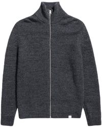 Norse Projects - Hagen Wool-Cotton Ribbed Full-Zip Jacket - Lyst