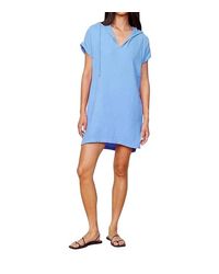Monrow - Gauzed Hooded Coverup Dress - Lyst