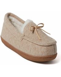 Dearfoams - Hayes Soft Knit Moccasin House Shoe Slipper - Lyst