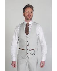Paul Andrew - Mark Check Velvet Trim Waistcoat - Lyst