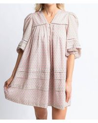 Karlie - Floral Puff Sleeve Dress - Lyst