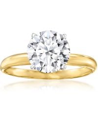 Ross-Simons - Lab-Grown Diamond Solitaire Ring - Lyst