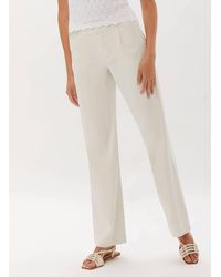 ecru - Parsons Belted Wide Leg Pant - Lyst