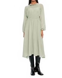 Dāl the Label - Signature Shirred Midi Dress - Lyst
