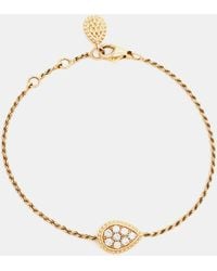 Boucheron - Serpent Boheme S Motif Diamonds 18k Rose Bracelet - Lyst