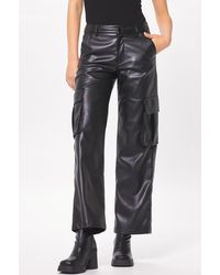 Vintage Havana - Faux Leather Cargo Pant - Lyst