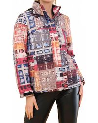 Dolcezza - Marcus Akerman Print Removable Lining Hooded Coat - Lyst