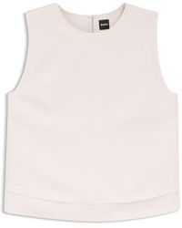 BOSS - Layered Top With Open Back - Lyst