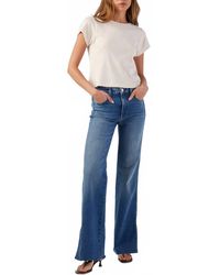 AMO - Georgia Split Flare Jeans - Lyst