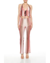 Forever 21 - Striped Flare-Leg Pants - Lyst