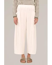 GRADE & GATHER - Linen Blend Pull-On Cargo Pants - Lyst