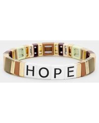 Fashnzfab - Hope Lego Color Block Stretch Bracelet, Worn - Lyst