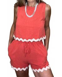 Anniewear - Ric Rac Trim Short Set - Lyst