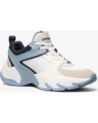 Michael Kors - Mk Chase Mixed-Media Trainer - Lyst