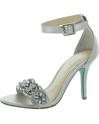 Betsey Johnson - Gina Faux Leather Ankle Strap Dress Sandals - Lyst