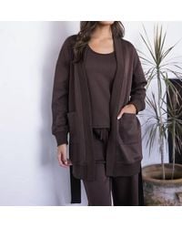 P.Cill - Ribbed Contrast Robe - Lyst
