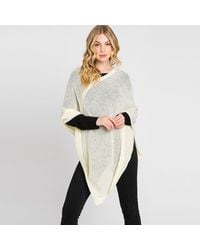 TRUEDAMES - Solid Knit Loose Fit Poncho - Lyst