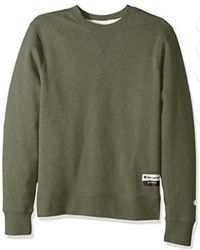 Champion - Sueded Fleece Pullover Crew Neck Sweatshirt - Lyst