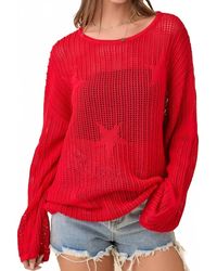 Main Strip - Crochet Knitted Sweater Top With Star - Lyst