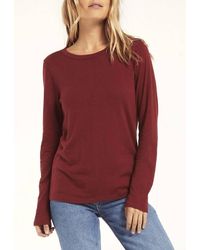 Z Supply - Everyday Brushed Long Sleeve Top - Lyst