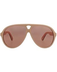 Chloé - Aviator-Frame Recycled Acetate Sunglasses - Lyst