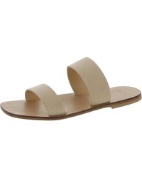 Joie - Bannerly Leather Square Toe Slide Sandals - Lyst