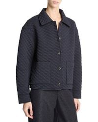 Vince - Quilted Collared Jacket - Lyst