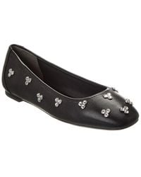 Stuart Weitzman - Tammy Leather Ballet Flat - Lyst