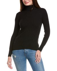 Hannah Rose - Rib Turtleneck Cashmere-blend Sweater - Lyst