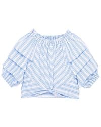 Habitual - Jagger Ruched Sleeves Top - Lyst