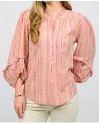 Ivy Jane - Metallic Stripe Top - Lyst