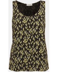 Sonia Rykiel - Floral Printed Crepe Tank Top - Lyst